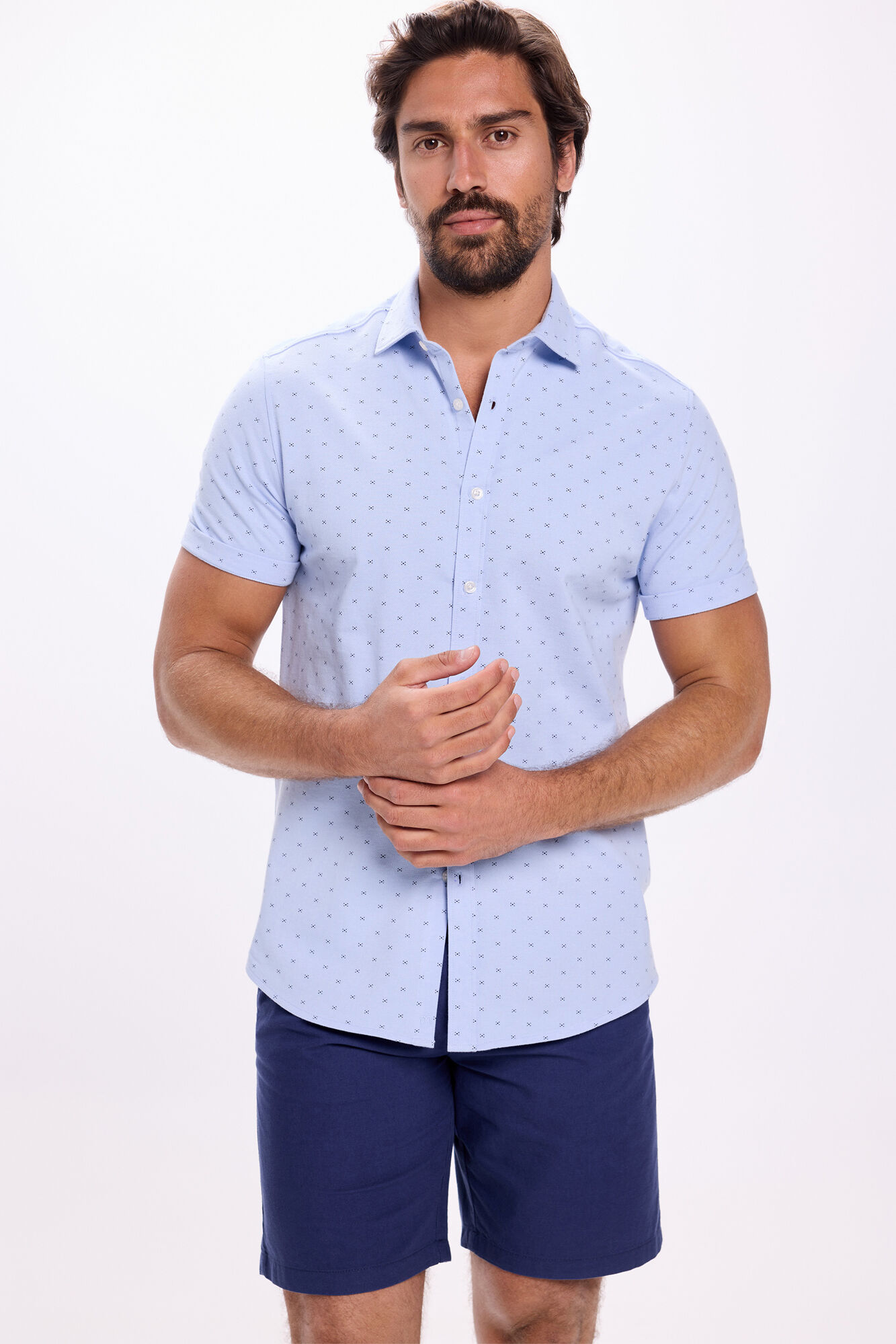 Milano Camisa Piqu&eacute; estampada