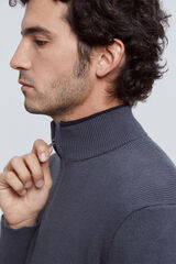 Milano Cardigan cremallera Gris