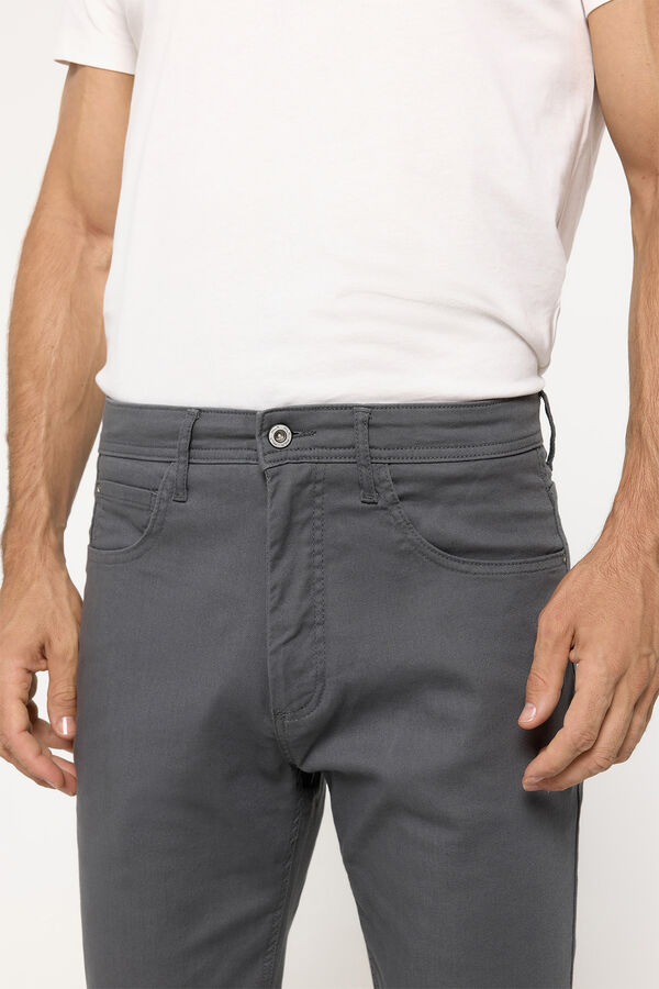 Milano Calças com 5 bolsos Cinza medio