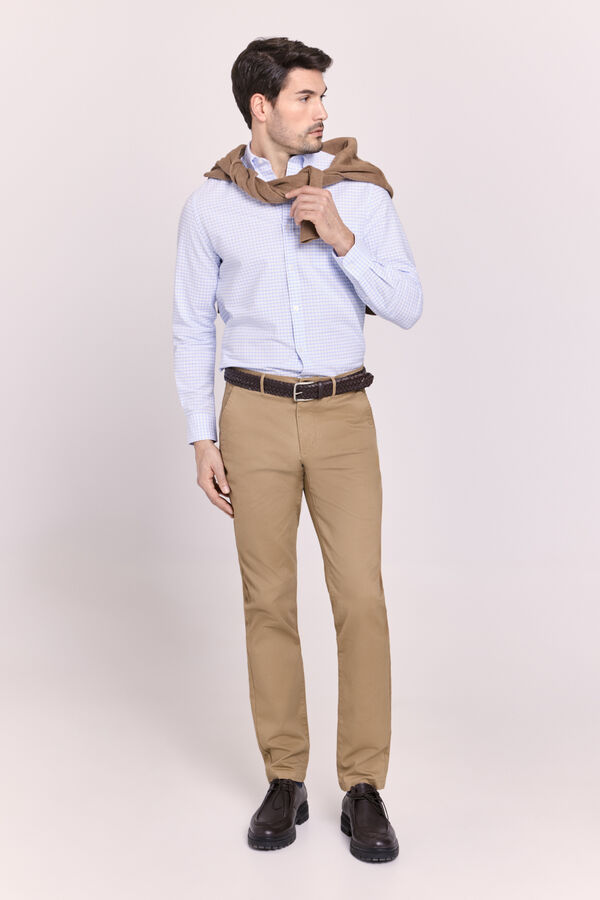 Milano Pantal&oacute;n chino slim fit Beige