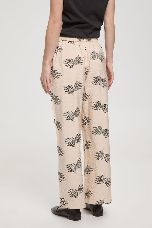 Milano Cal&ccedil;as fluidas Estampado branco