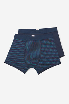 Fifty Outlet Pack 2 boxer microprint navy