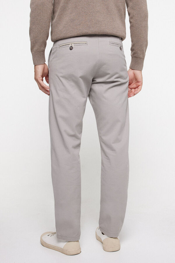 Fifty Outlet Pantalón Chino Liso beige