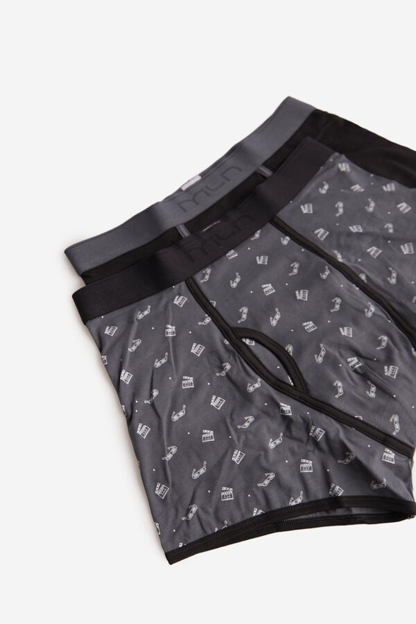 Fifty Outlet Pack boxers estampado Negro