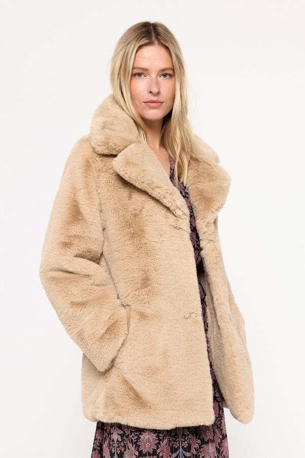 Milano Sobretudo efeito pelo Bege