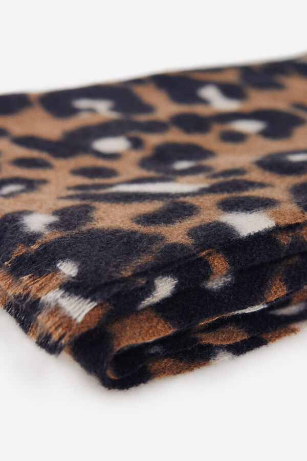 Milano Leopardo Scarf Beige/Claro