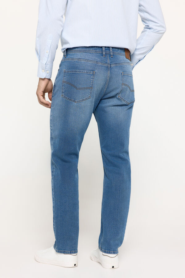 Milano Pantal&oacute;n Denim Comfort Azul Claro