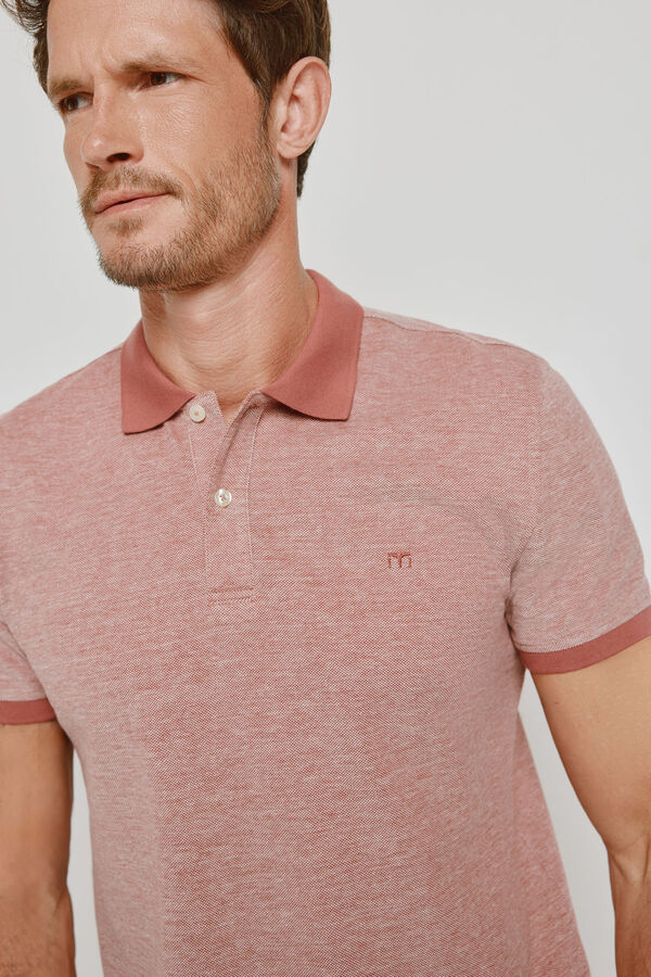 Milano Polo de manga curta Vinho