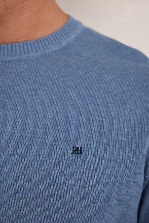 Pedro del Hierro Camisola básico redondo Azul