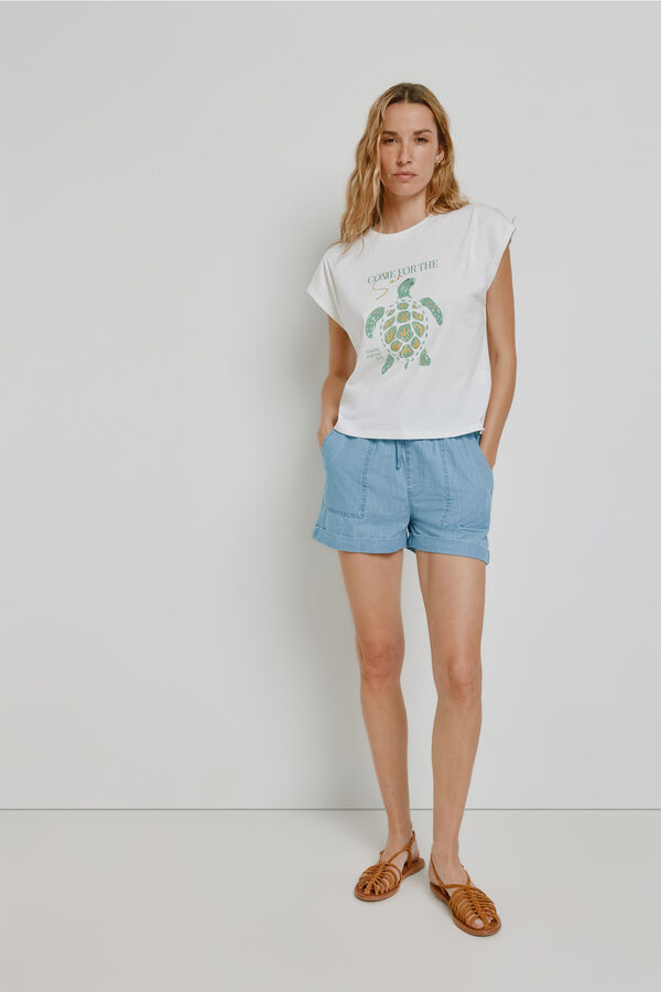 Milano Bermuda vaquera regular fit Azul