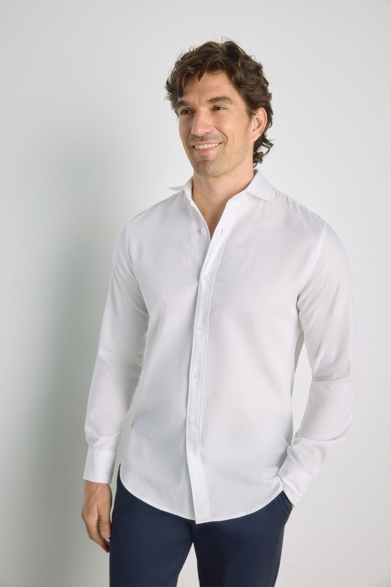Milano Camisa lisa manga larga