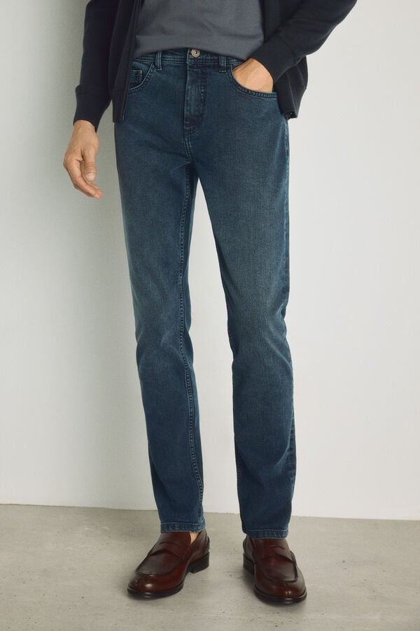 Pedro del Hierro Pantal&oacute;n vaquero slim fit Gris