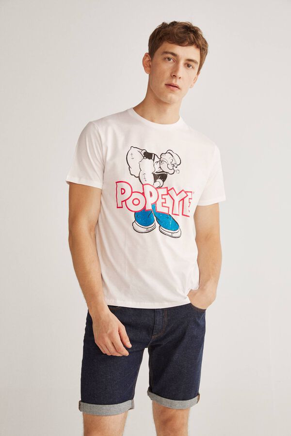 Fifty Outlet Camiseta Popeye Blanco