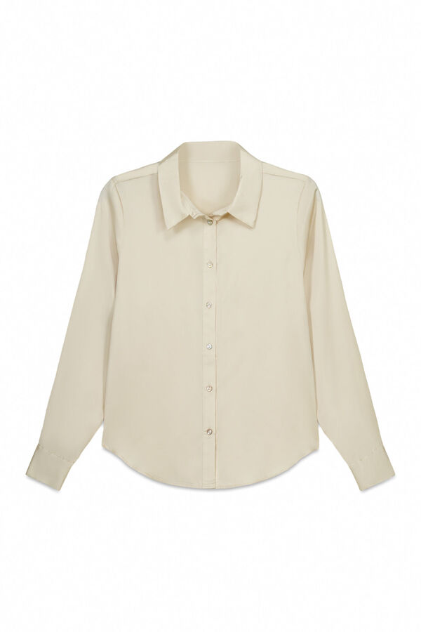 Milano Camisa cuello camisero Beige