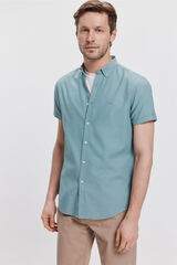 Milano Camisa Manga Curta Verde escuro