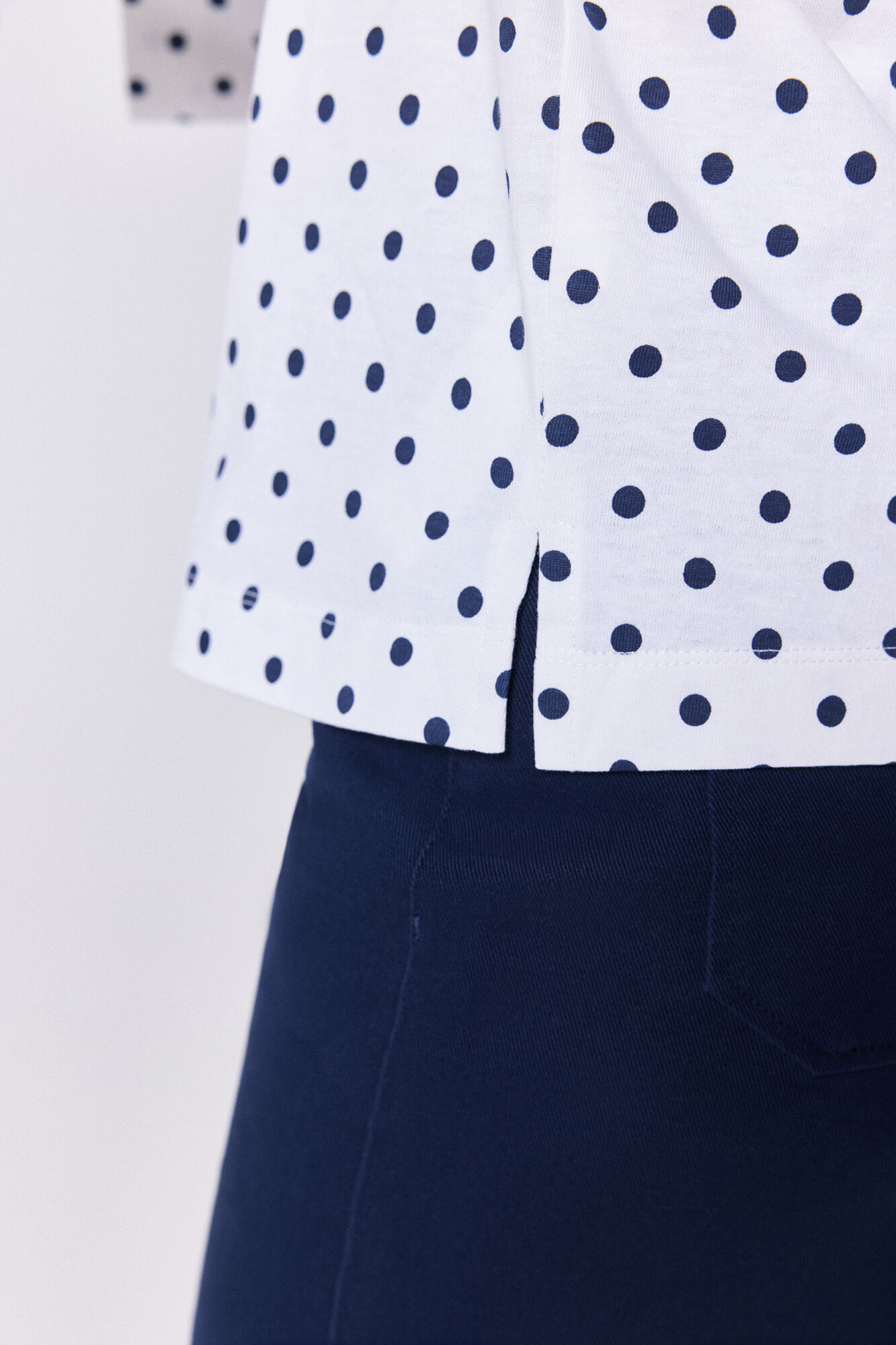 Milano Camiseta manga francesa de algodon