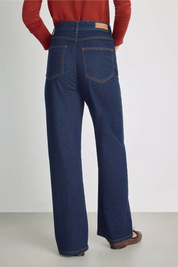Milano Pantal&oacute;n denim ancho Navy