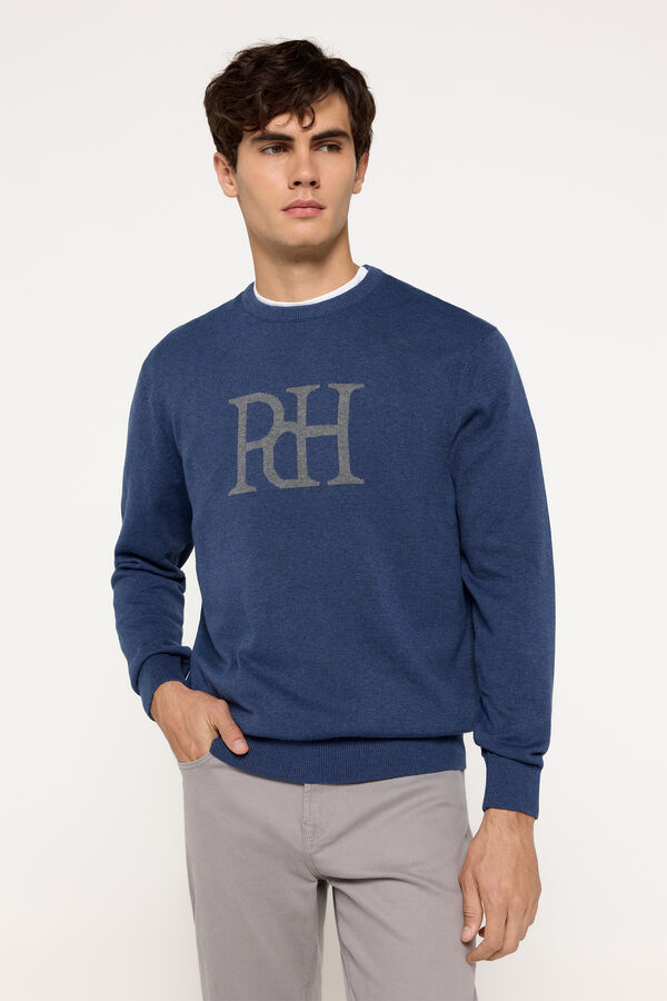 Pedro del Hierro Jersey Logo PdH Azul