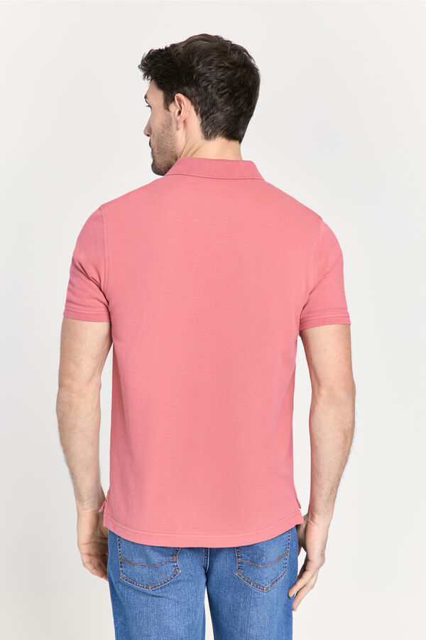 Pedro del Hierro Polo b&aacute;sico manga curta Vinho