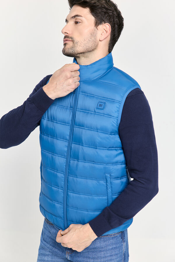Pedro del Hierro Colete acolchoado ultralight Azul