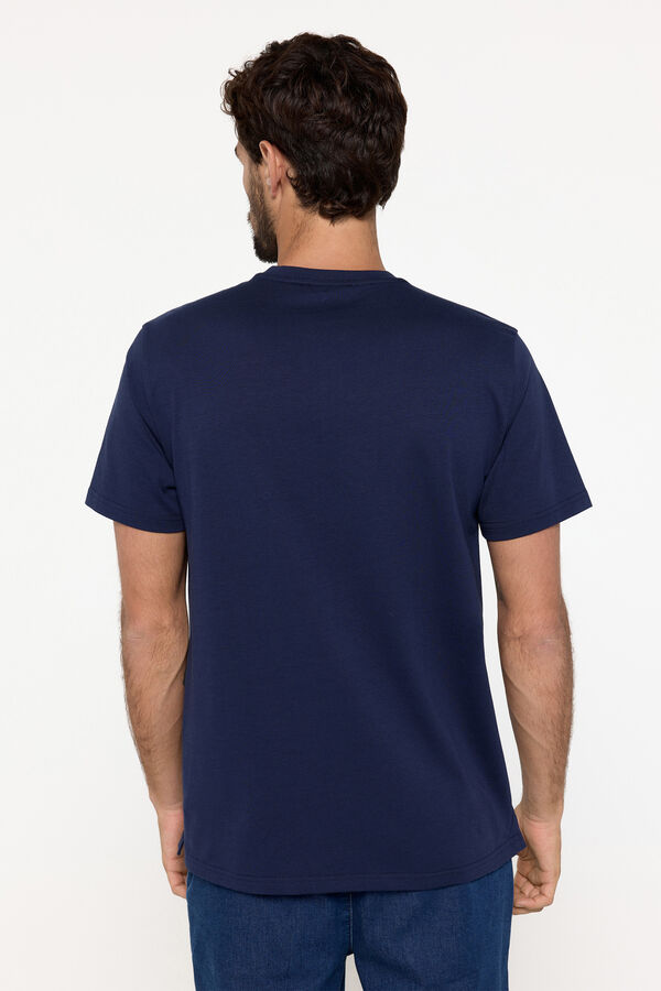 Fifty Outlet T-shirt logo PDH estampada Marinho