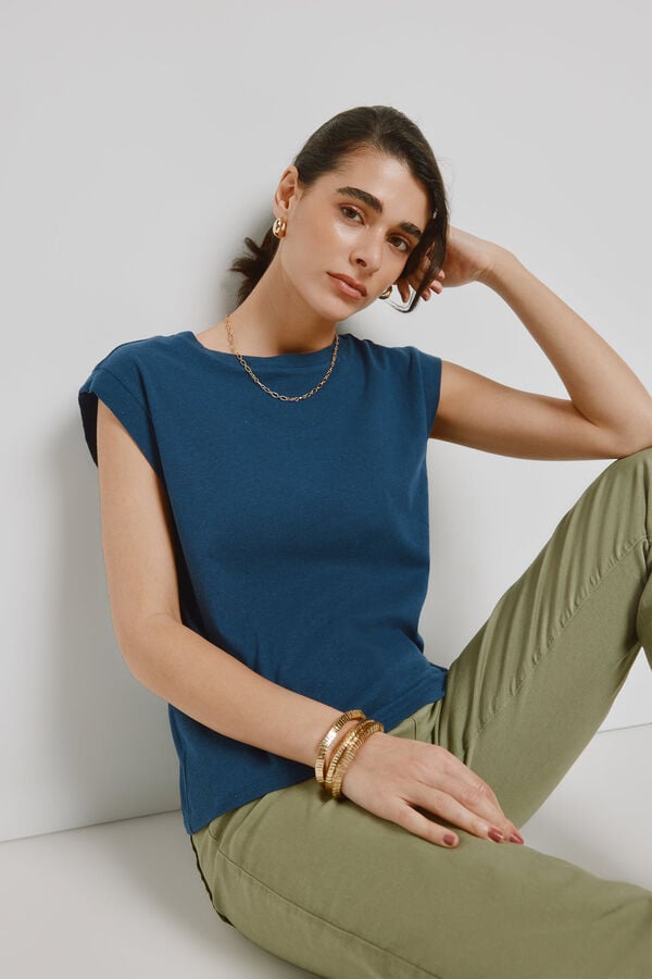 Milano T-shirt de manga curta Marinho