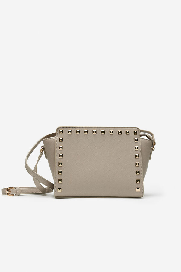 Fifty Outlet Bolso con tachuelas beige