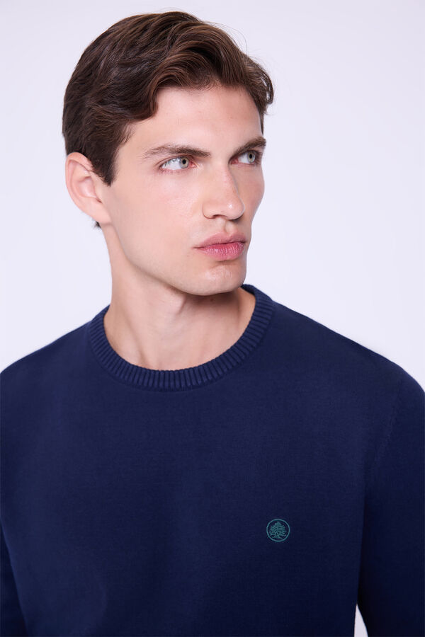 Springfield Jersey Básico Cuello Redondo Navy