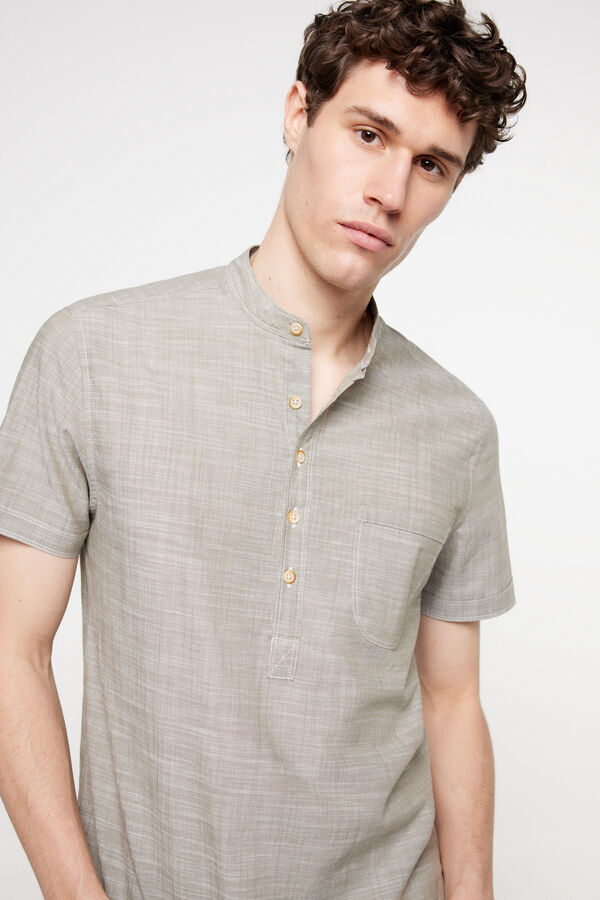 Milano Camisa Mao Polera. Verde