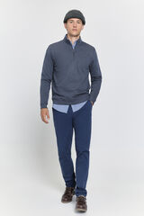 Milano Sudadera semicisne logo Gris Oscuro