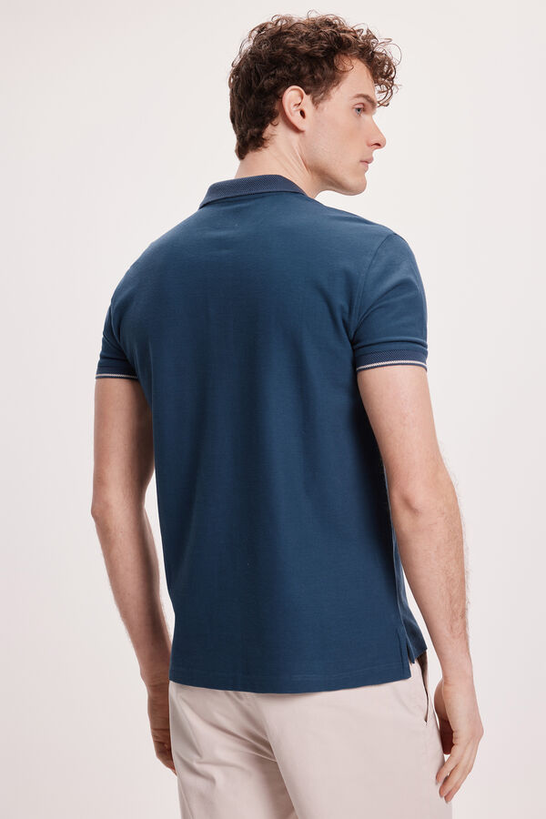 Milano Polo piqu&eacute; Azul