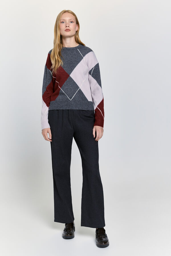 Milano Pantalón franela Negro