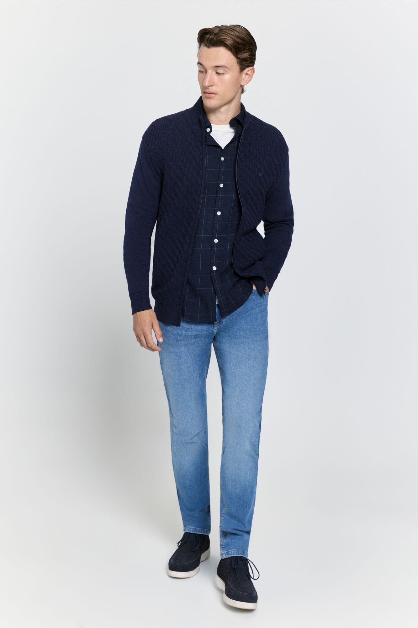 Milano C&aacute;rdigan de punto cremallera