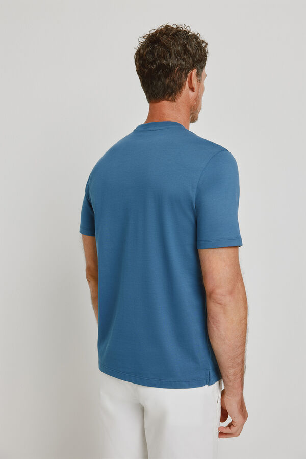 Pedro del Hierro T-shirt de manga curta estampada Azul