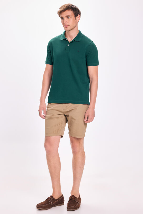 Pedro del Hierro Polo B&aacute;sico PDH Verde escuro