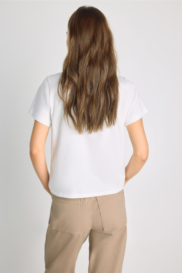 Milano T-shirt estampada de manga curta Branco