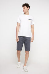 Milano Bermuda denim slim Cinza medio