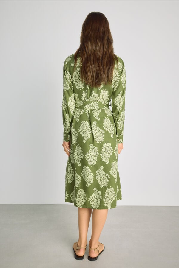 Milano Vestido camisero Verde