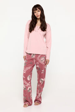 Fifty Outlet Pijama largo estampado Morado/Lila