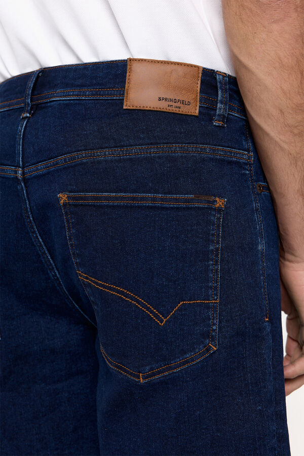 Fifty Outlet Bermuda denim slim Springfield Azul Oscuro