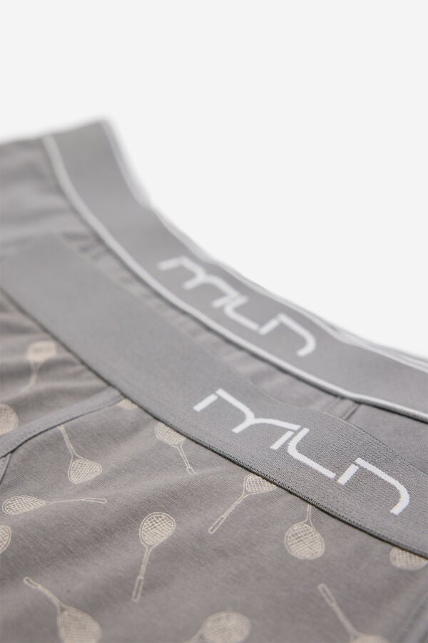 Milano Pack boxer liso y estampado Gris