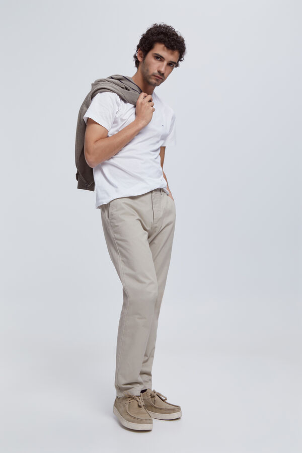 Milano Pantal&oacute;n ChinoComfort Marfil