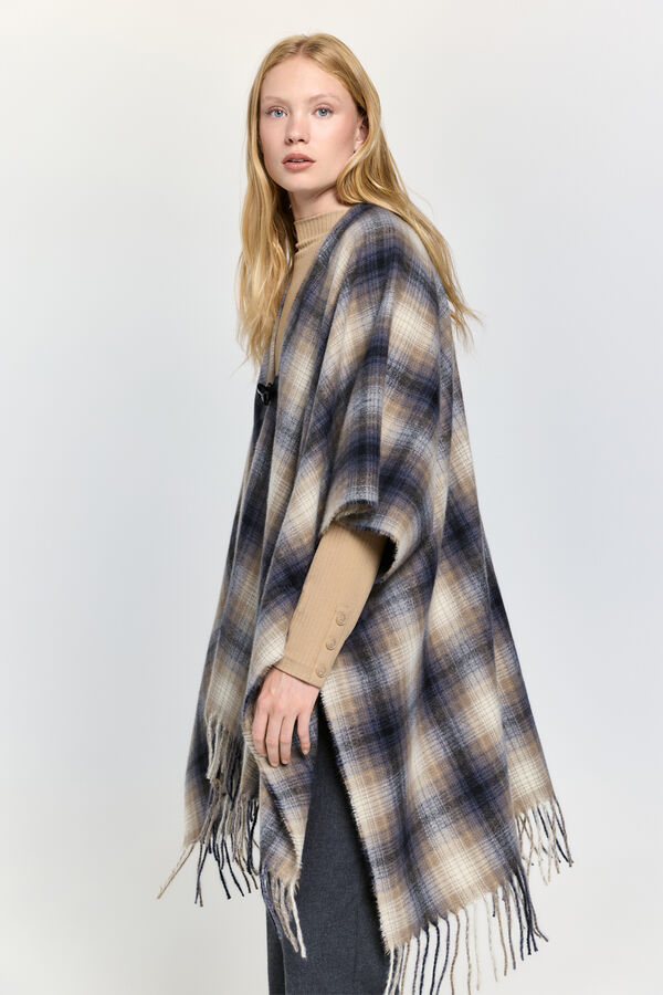 Milano Poncho Vichy Beige