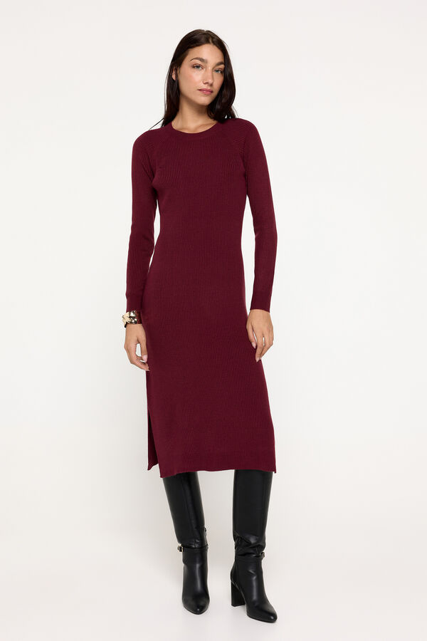 Milano Vestido tricot Granate