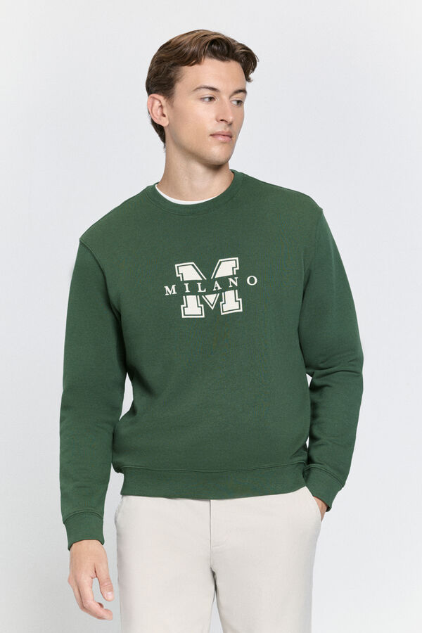 Milano Sudadera print regular fit Verde