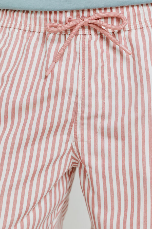 Milano Fato de banho &agrave;s riscas Rosa