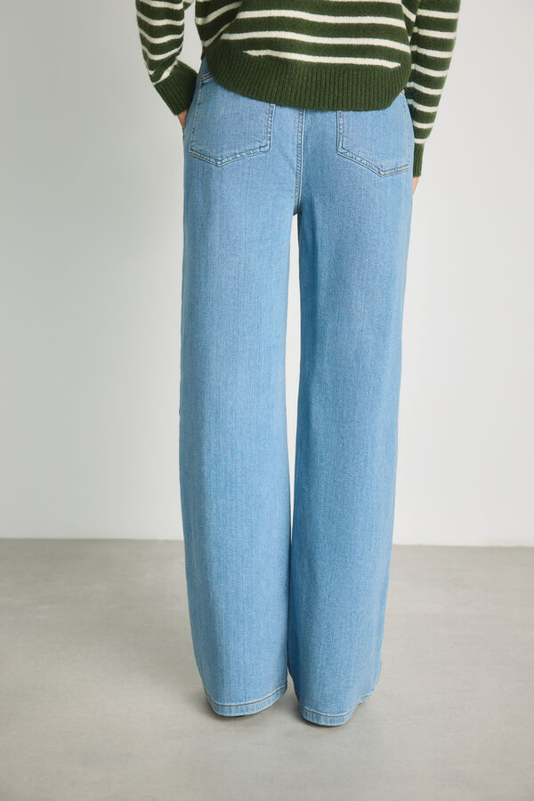 Milano Cal&ccedil;a jeans larga Azul