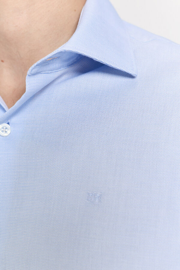 Pedro del Hierro Camisa vestir popelin Azul