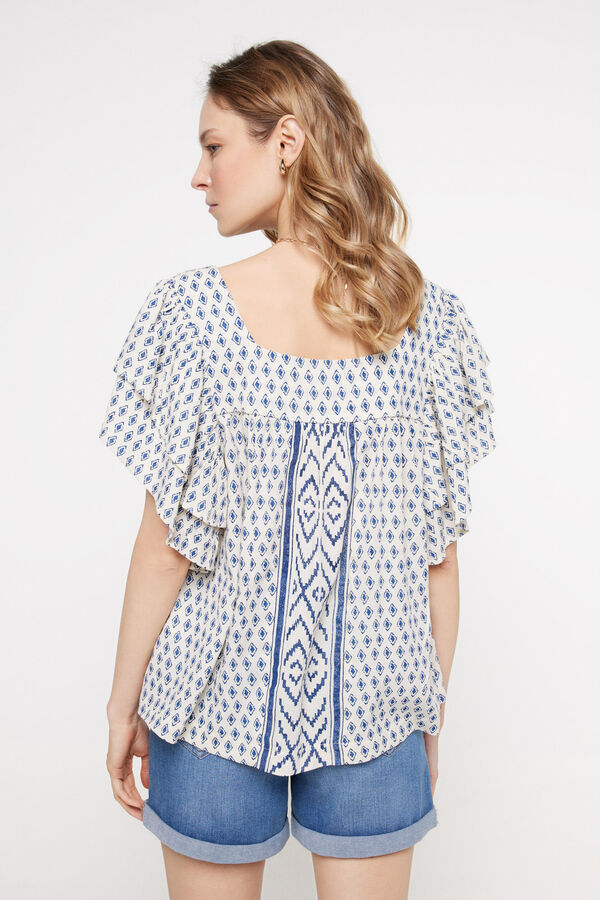Fifty Outlet Lotus blouse Azul