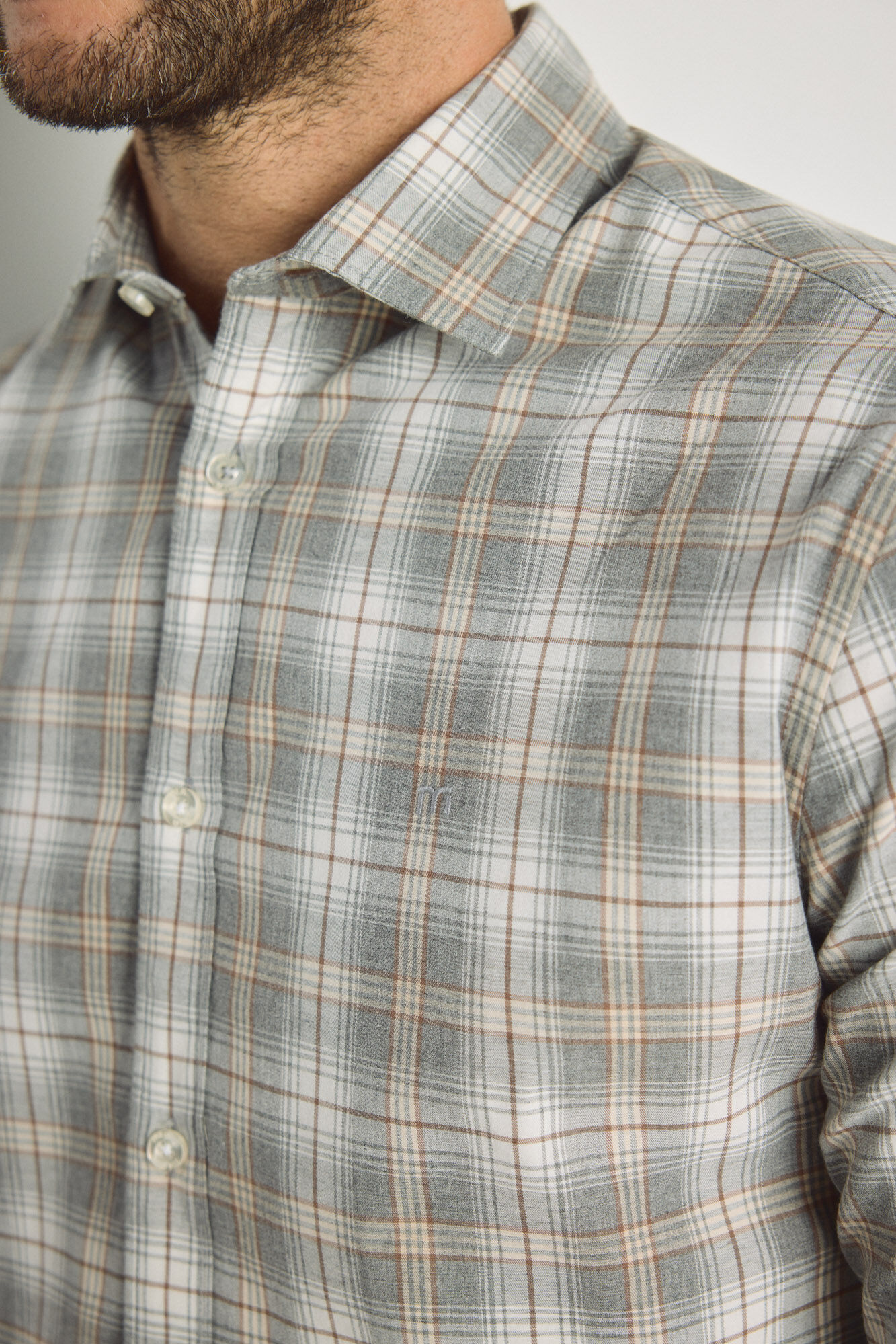 Milano Camisa cuadros manga larga